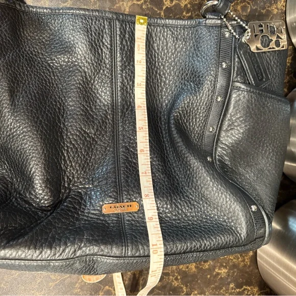 Coach Black Park Carrie Studded Leather Hobo Satchel with Coach tags. April 2014 - Picture 15 of 16